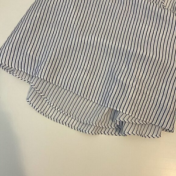 Zara Basic Medium Pin Stripe  Crop Top - Picture 5 of 8